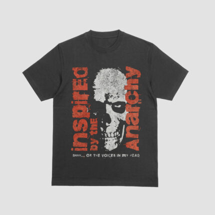 Anarchy Skull – Rebellion-Inspired Black Unisex T-Shirt