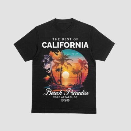 The Best of California – Beach Paradise Black Unisex T-Shirt