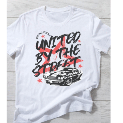 "United by the Street – Bold Graphic Car Enthusiast T-Shirt for Street Culture Lovers"