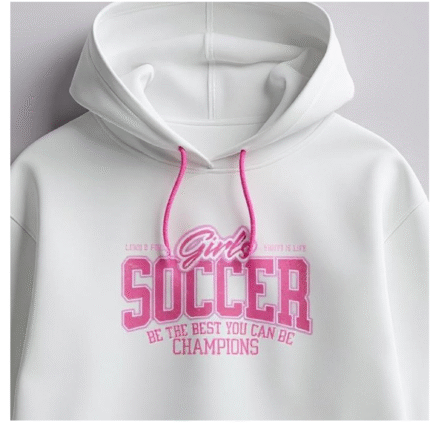 Girls Soccer Champions Hoodie – Stylish & Sporty Wear